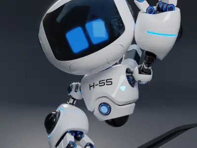 Space Robot 4 3D model
