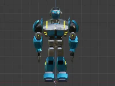 Robot 1 Low-poly 3D model get
