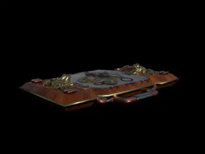steampunk clock 3D model