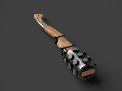 Modifiable Strike Weapon 03 Low-poly 3D model