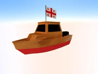 Georgia Fishing Boat 3D model