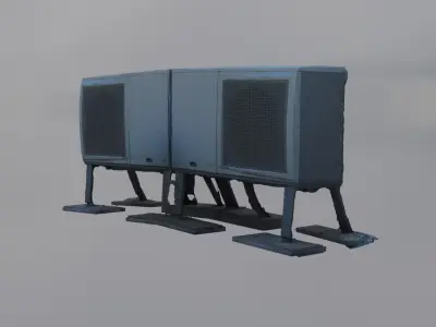 Aircondition Low-poly 3D model
