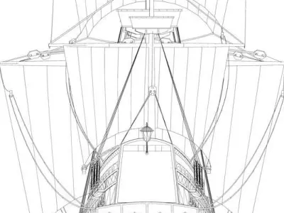 Golden Hind MODEL REVIT 2023 3D print model 3D print model