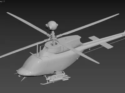 3D model of a helicopter Low-poly 3D model by tung14726492