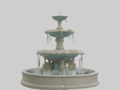 Fountain Model Low-poly 3D model