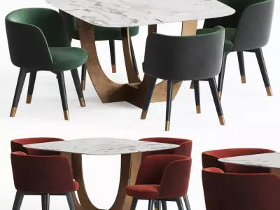 Dining Set 75 3D model