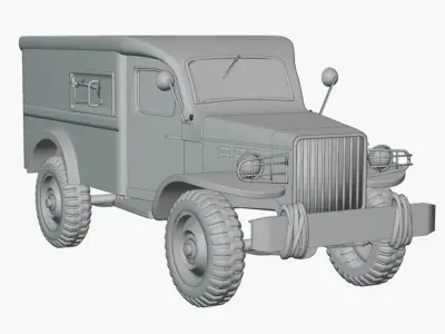 Dodge WC-54  3D model