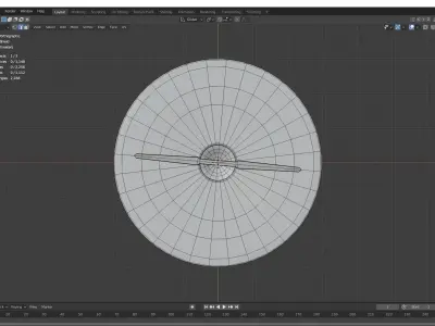 Viking Shield Low-poly 3D model 26