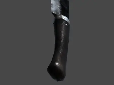 nata1 knife Low-poly 3D model
