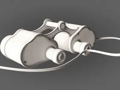 Retro Binocle 3D model