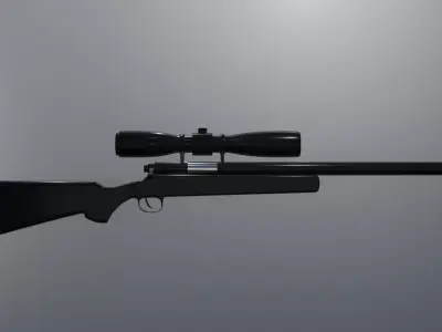 Sniper rifle 3D model