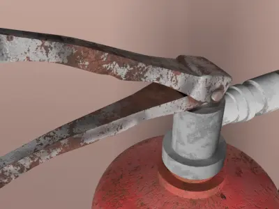 Fire Extinguisher Gameready  Low-poly 3D model Low-poly 3D model