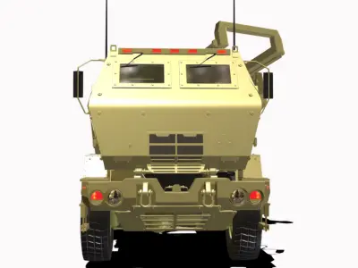 mlrs m142 himars Low-poly 3D model