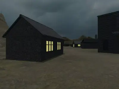 Dark Mountain Village 3D model