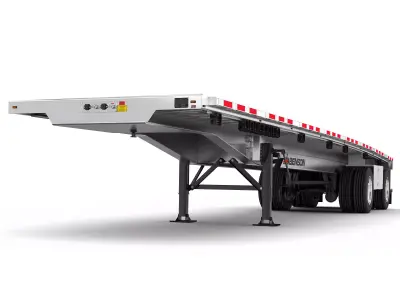 FlatBed Trailer BENSON 3D model