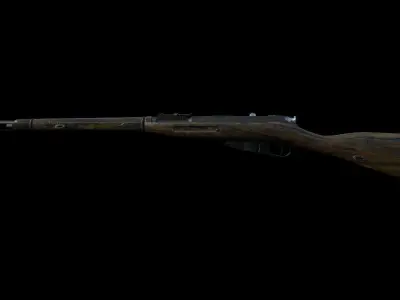 Mosin Nagant Low-poly 3D model buy