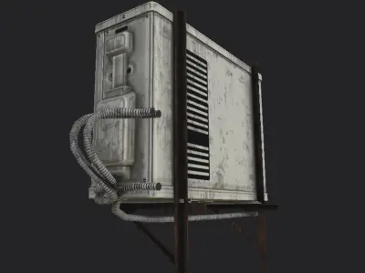 Air Conditioner Outdoor Unit Free 3D model