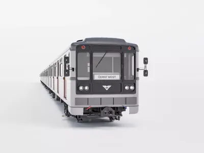 81-71 Prague metro train set - Metro Praha 3D model