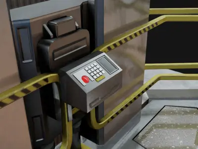 Elevator 04 Low-poly 3D model