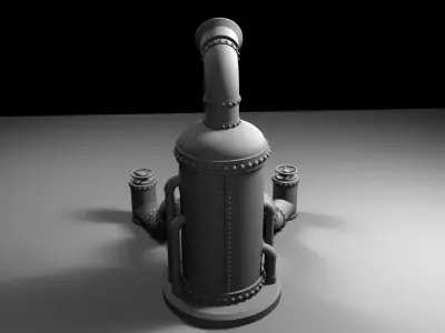 CopperSteam Labs Steampunk iPad Stand 3D print model