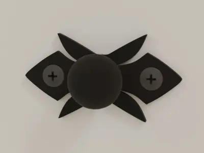forged furniture fittings set Low-poly 3D model