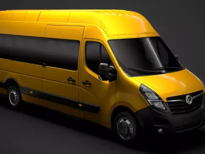 Vauxhall Movano L4H3 MiniBus 2020 3D model
