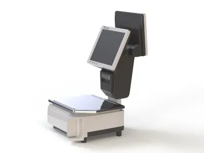 Electronic Market Scale 3D model