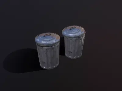 Garbage collector Free low-poly 3D model
