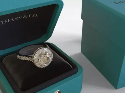 Tiffany jewellery box  3D model