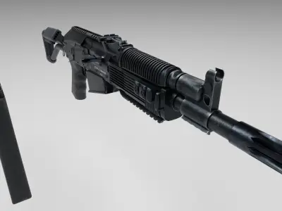 Molot VPO-205-03 Low-poly 3D model