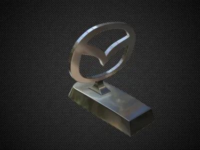 mazda logo 3D model by 3dlogoman