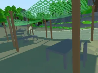 Military Tent Free low-poly 3D model purchase