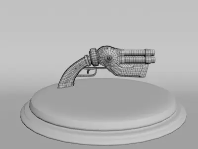 Steampunk Gun 3D model