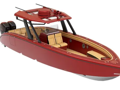 Motorboat  3D model by IgYerm