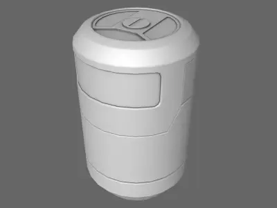 Sci-Fi Energy Cell Battery 3D model