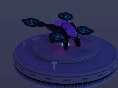 drone Free 3D model 2