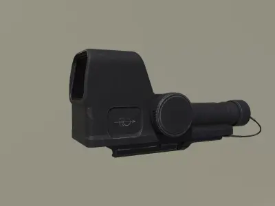 1P87 Valday PK-122 Holographic Sight Low-poly 3D model