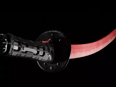 Metal Gear Rising Murasama Low-poly 3D model