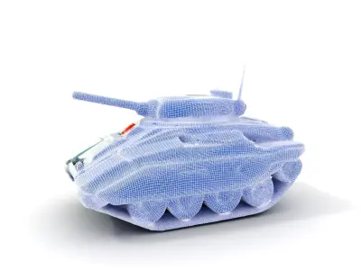Futuristic Combat Tank Model Pack Low-poly 3D model