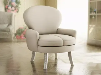 Furniture Accent Chairs Bohemian 016 Low-poly 3D model