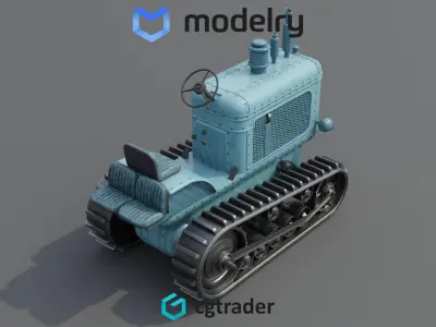 Snow Tractor 3D model purchase