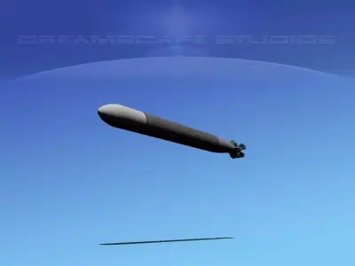 Mark 12 Torpedo  Low-poly 3D model