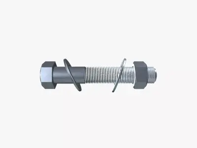 Nut bolt 3D model purchase