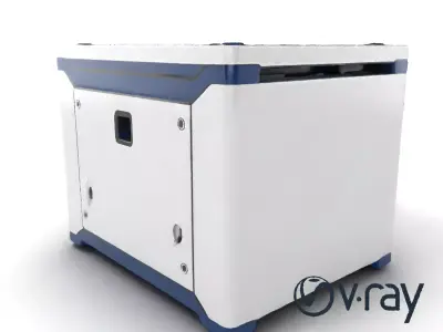 Modular Storage Box Flexible System model pack Low-poly 3D model