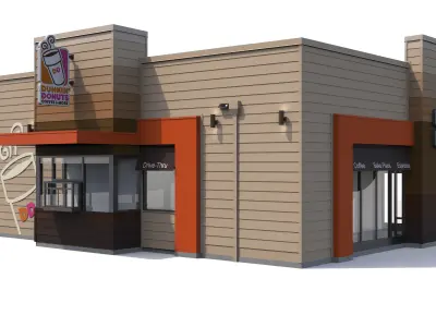 Retail Collection-006 Restaurants Mega Collection 3D model