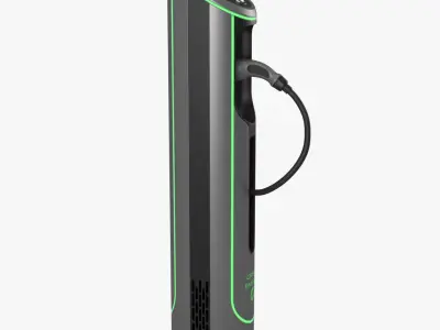 Electric Vehicle Charging Station 5 3D model purchase