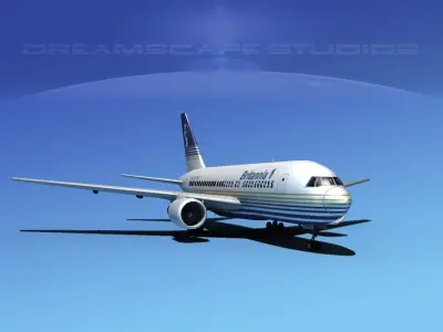 Boeing 767-100 Britannia Airways 3D model