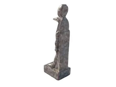Thoth statue Low-poly 3D model