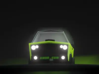 low poly car Free low-poly 3D model