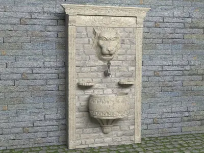 Historic Fountain 3D model purchase